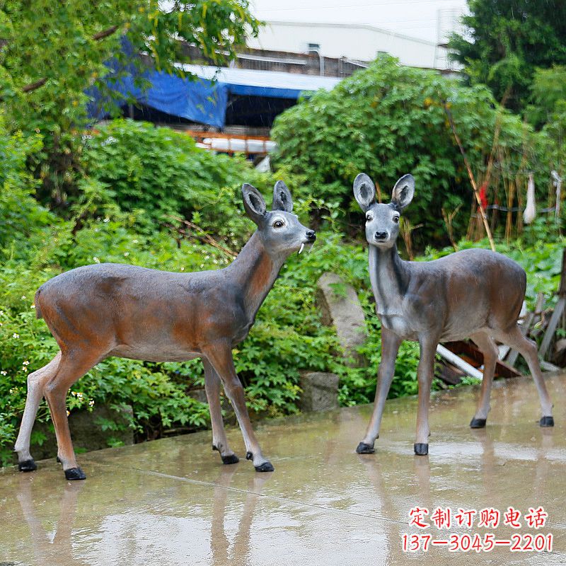 张家口精致玻璃钢动物雕塑