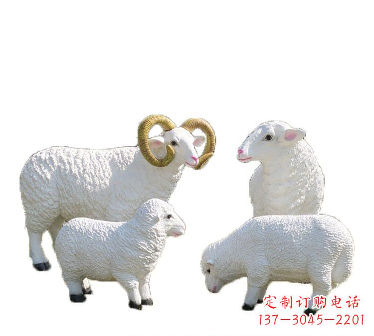 张家口玻璃钢山羊雕塑——传承藏区特色文化
