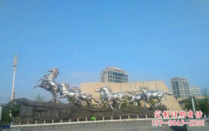 张家口不锈钢动物雕塑精美的艺术品