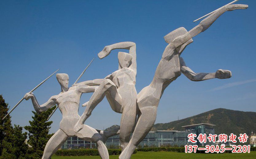 张家口不锈钢标枪雕塑一种新型的艺术形式