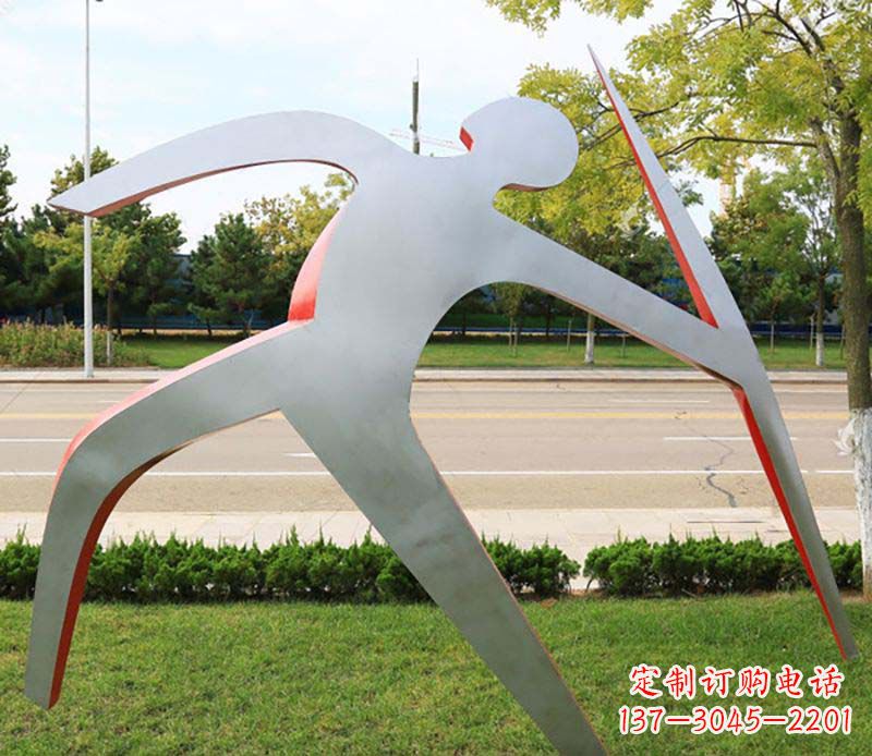 张家口不锈钢标枪雕塑精美的艺术品