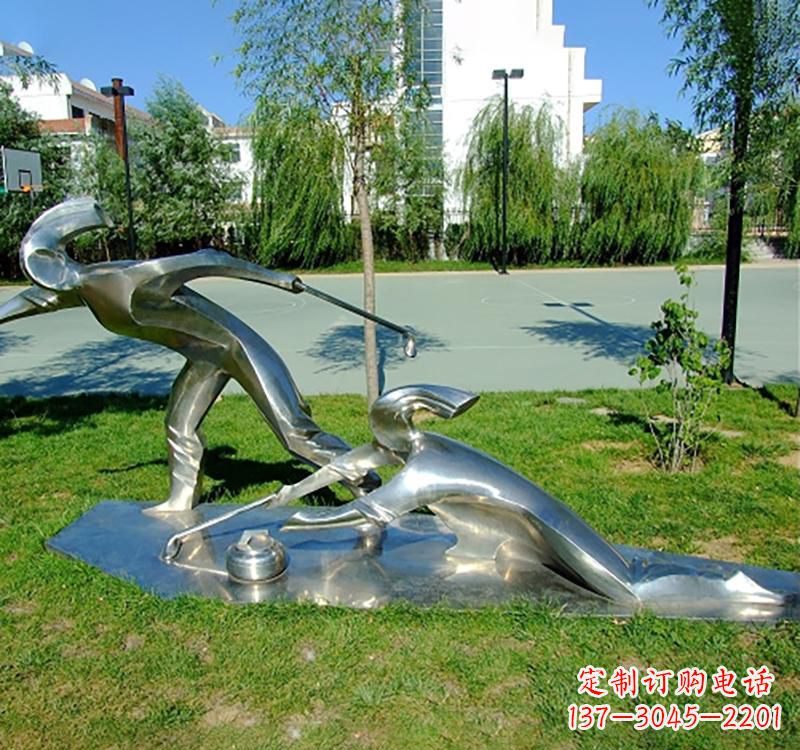 张家口不锈钢冰壶雕塑——一种艺术形式