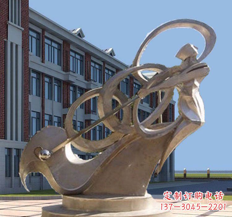 张家口不锈钢制作的高尔夫球雕塑