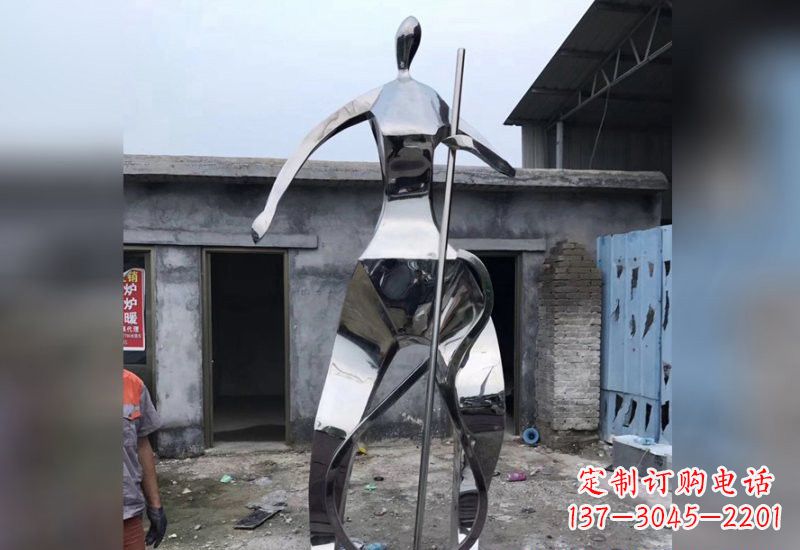 张家口精致的不锈钢大提琴雕塑