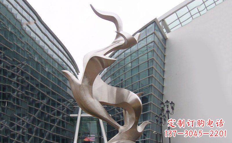 张家口不锈钢大雁雕塑