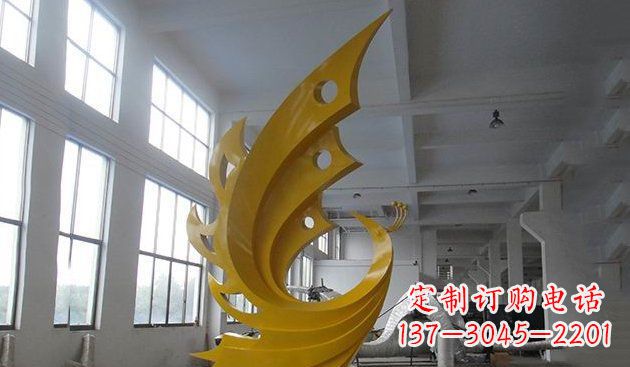 张家口不锈钢凤凰雕塑——给生活添彩