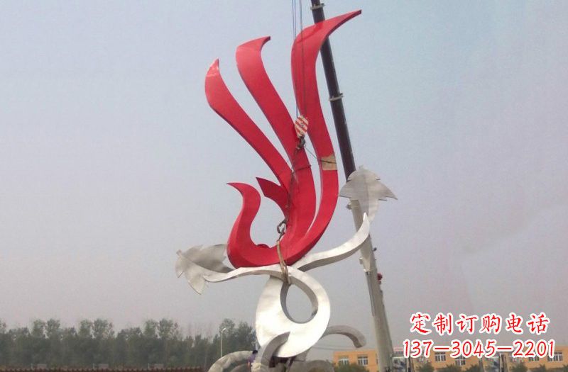 张家口不锈钢凤凰雕塑安装介绍