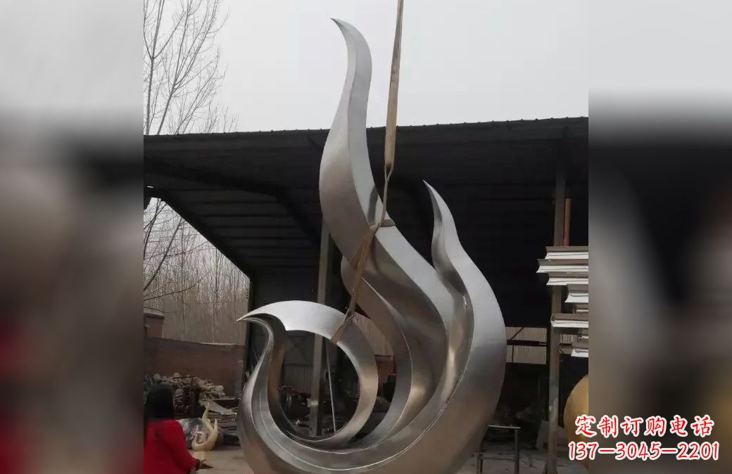 张家口精美不锈钢凤凰雕塑