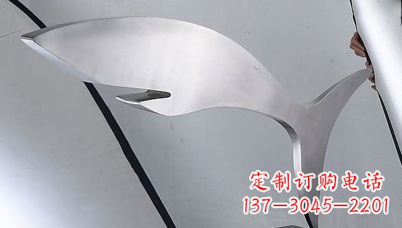 张家口不锈钢鲨鱼雕塑艺术精品