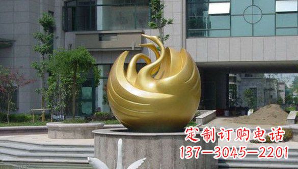 张家口不锈钢天鹅雕塑