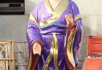 张家口玻璃钢宗教庙宇彩绘八仙神像