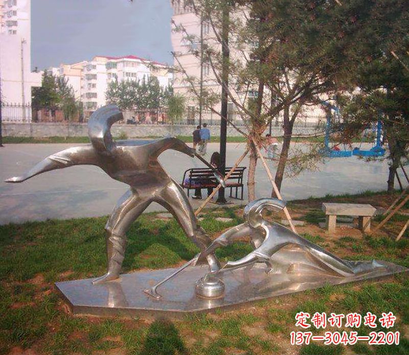 张家口不锈钢创意冰壶雕塑大赛