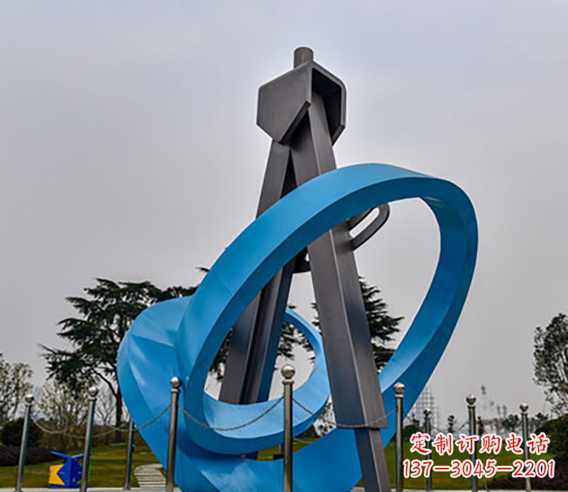 张家口不锈钢创意圆规造型