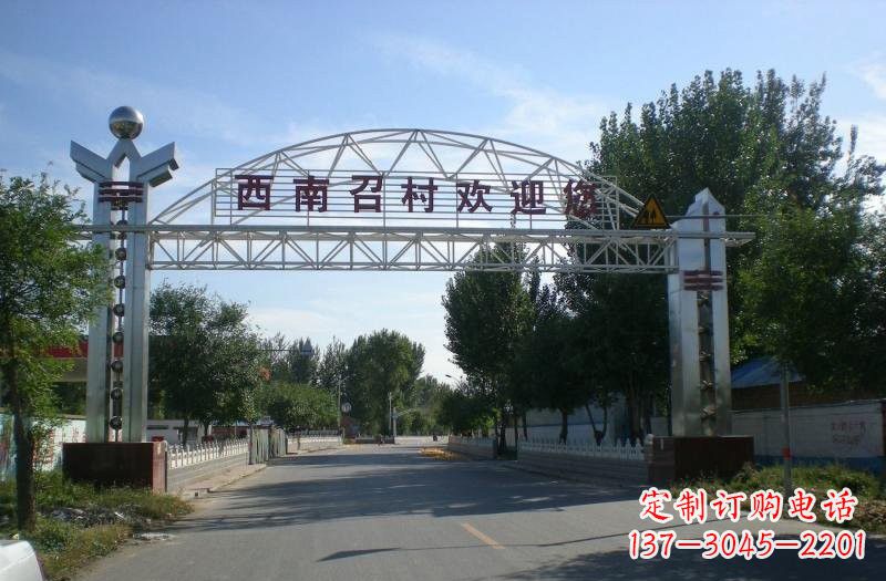 张家口不锈钢牌坊雕塑传承传统文化