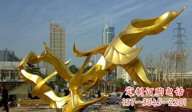 张家口不锈钢大雁雕塑——一件传承中华文化的艺术杰作