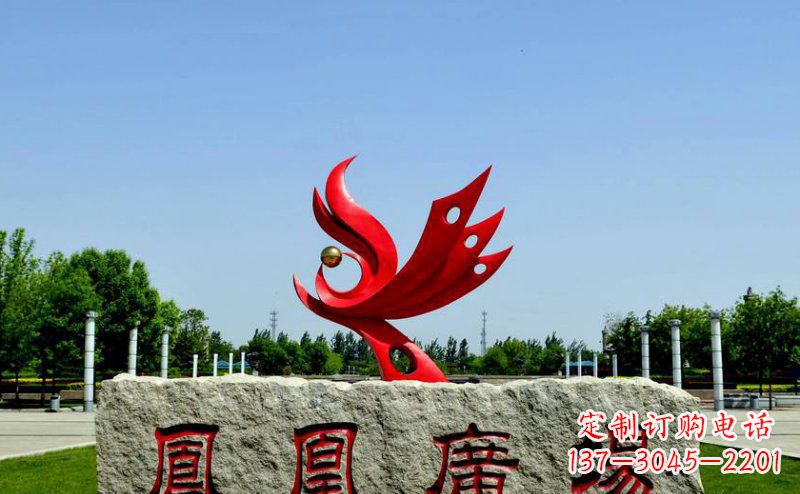 张家口凤凰雕塑传承古典美感