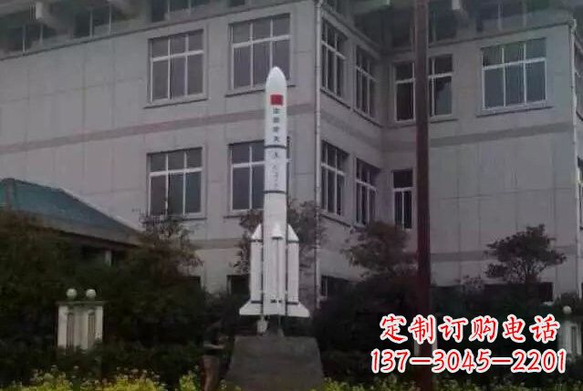 张家口不锈钢火箭雕塑给城市带来无限美