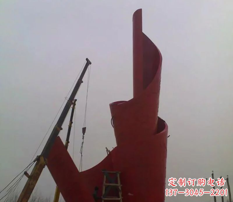 张家口不锈钢火炬雕塑点燃社会进步的火炬
