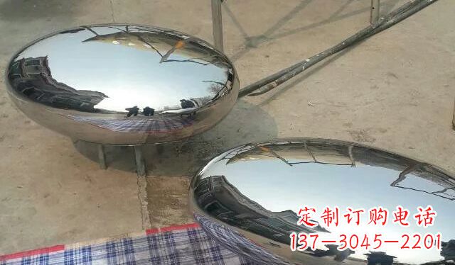 张家口不锈钢鸡蛋雕塑精美的艺术作品