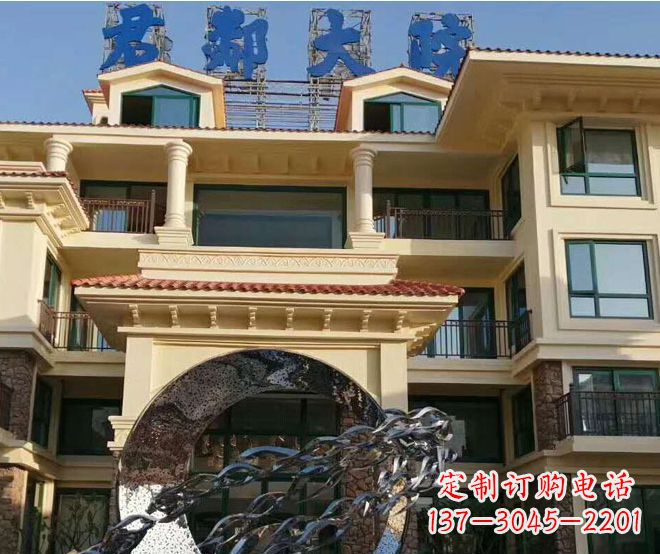 张家口不锈钢鲤鱼跃龙门雕塑——传承中国传统文化