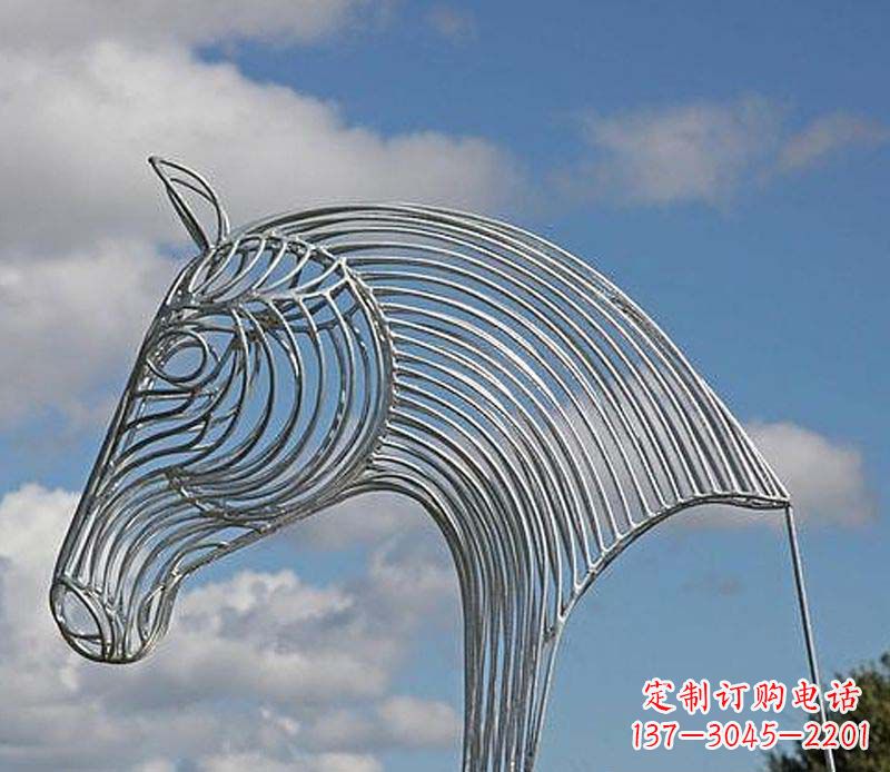 张家口不锈钢马头雕塑抽象雕塑的新突破
