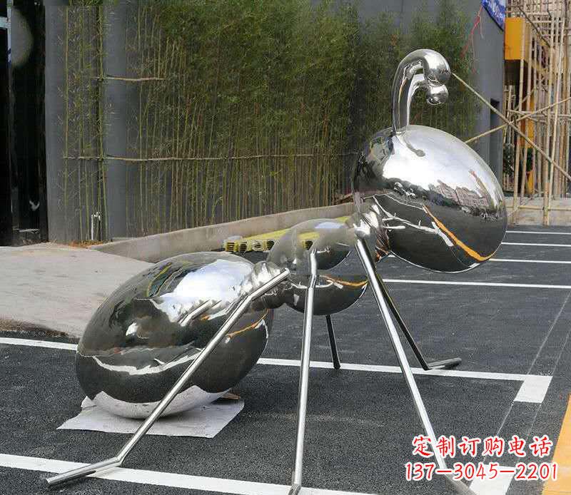 张家口不锈钢蚂蚁雕塑——艺术的融合