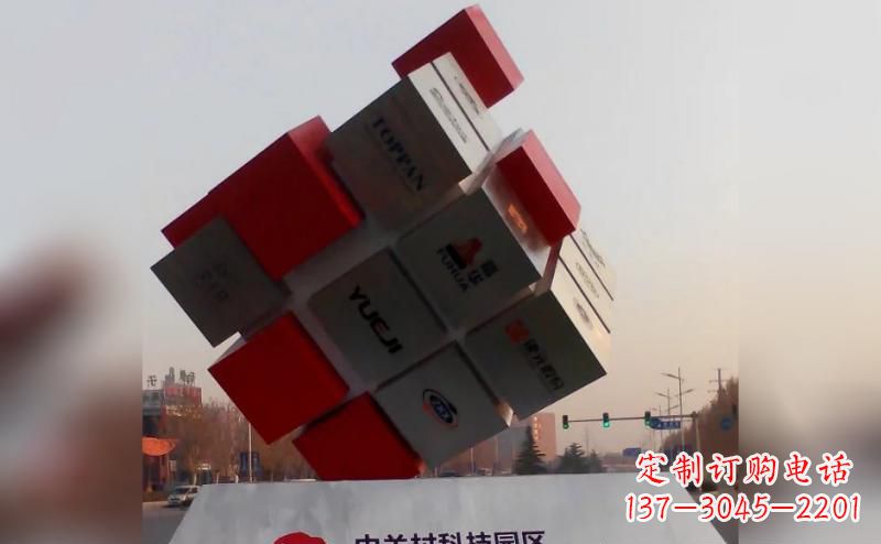 张家口不锈钢魔方雕塑艺术精灵的精彩表现