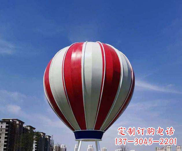 张家口不锈钢热气球雕塑给景观增添精彩