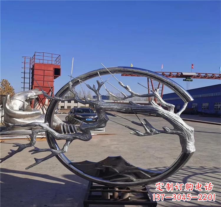 张家口不锈钢树枝雕塑艺术与自然的完美结合