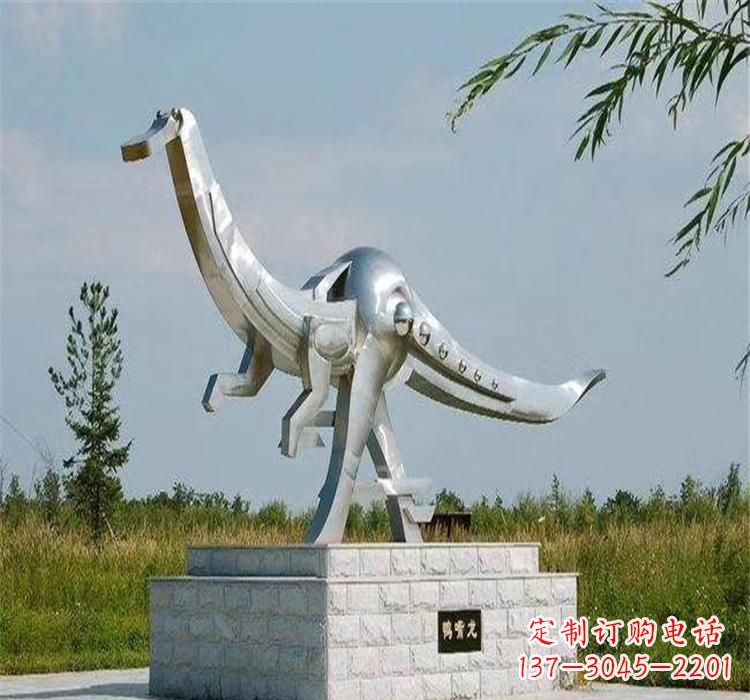 张家口不锈钢鸭嘴龙雕塑传承独特艺术魅力