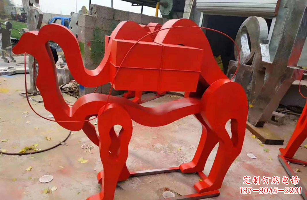 张家口不锈钢艺术骆驼雕塑——雕塑精美的艺术之作