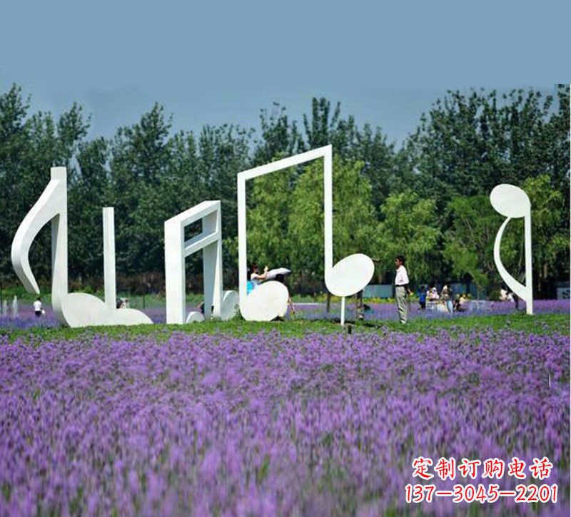 张家口不锈钢音符雕塑音乐与艺术的完美结合