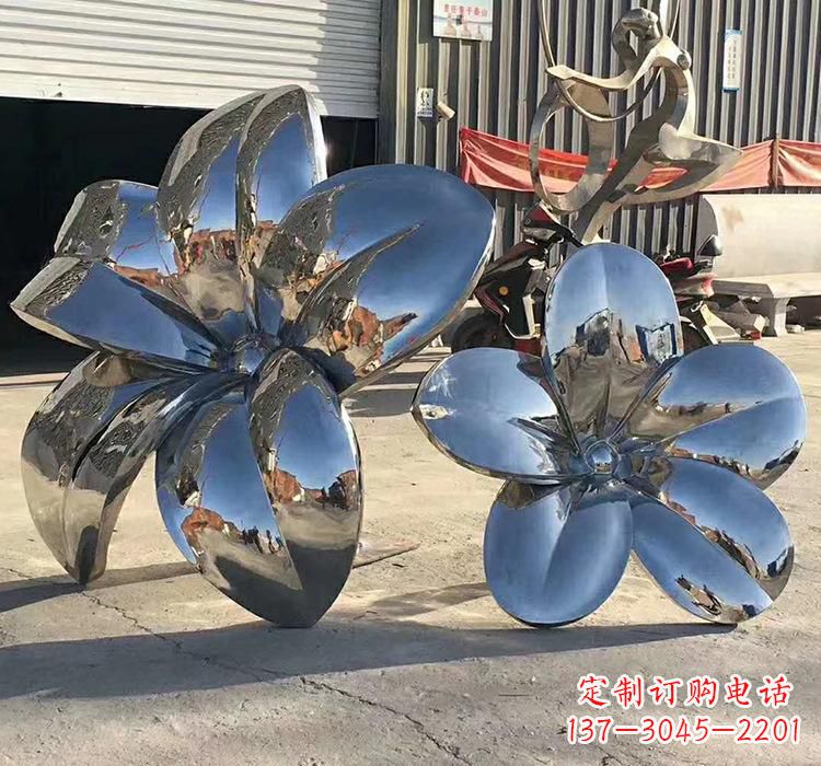 张家口不锈钢荷花雕塑美丽又耐用