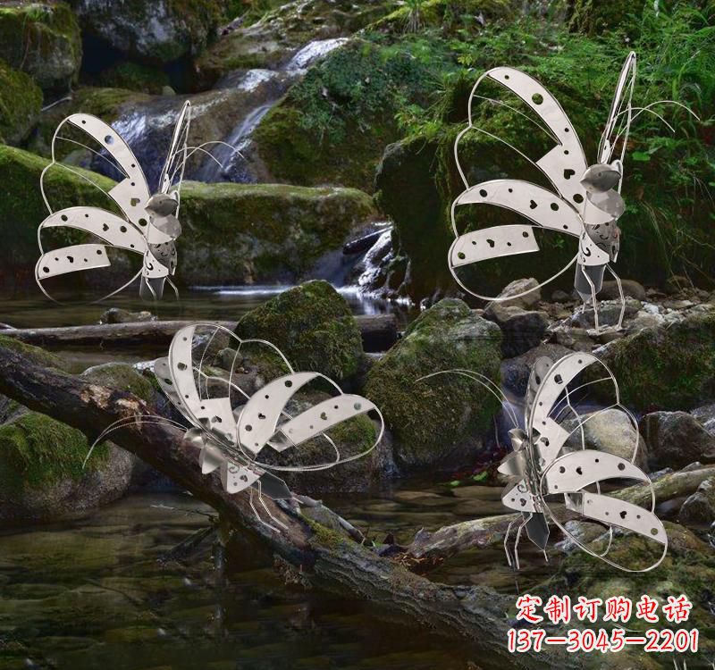 张家口不锈钢园林艺术镂空蝴蝶雕塑——绽放自然之美