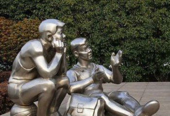 张家口不锈钢的学生雕塑