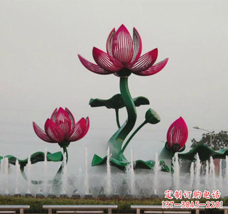 张家口不锈钢莲花雕塑