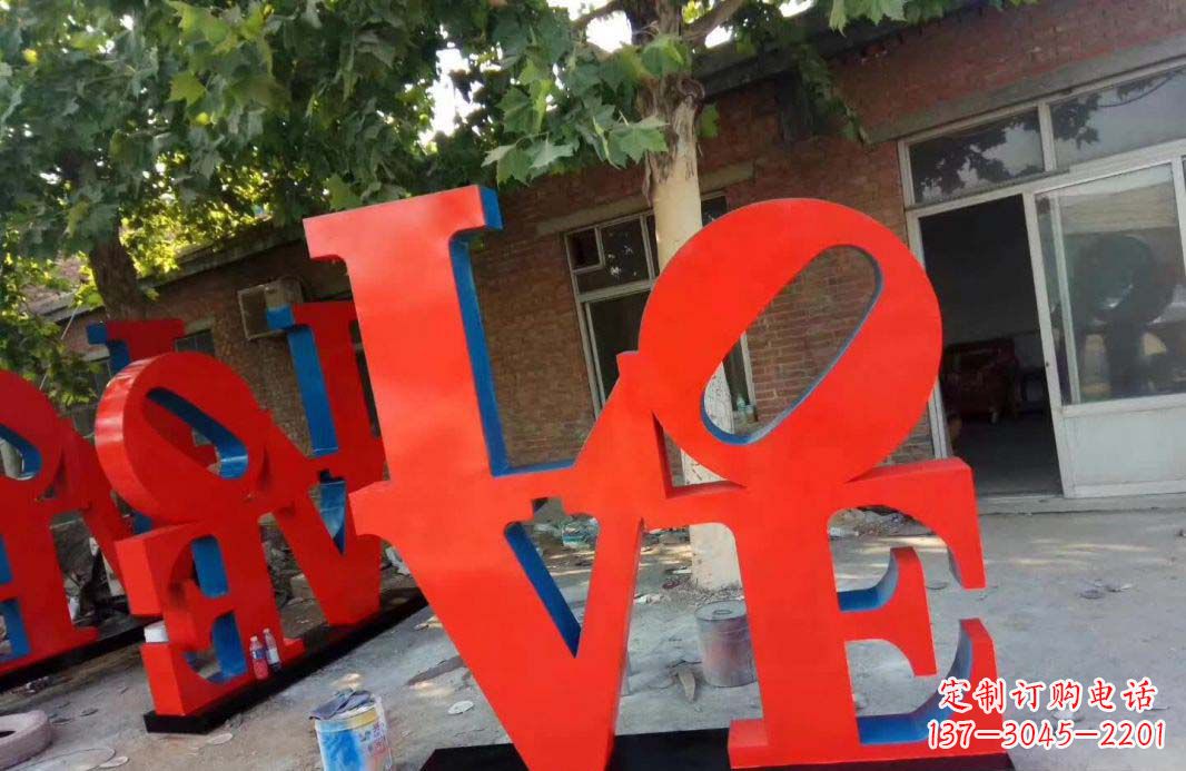 张家口不锈钢字母景观雕塑