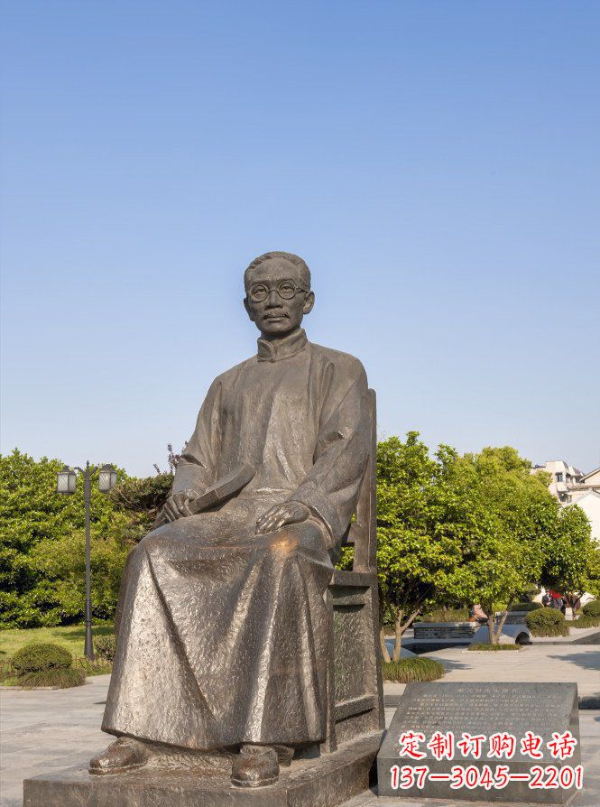 张家口蔡元培雕塑传承中华文化的精神