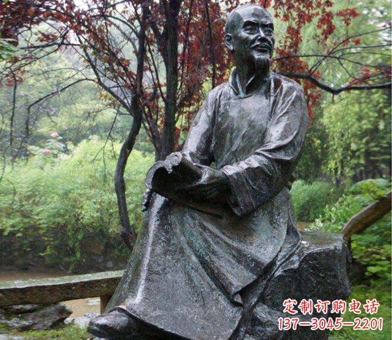 张家口纪念古代名人的雕塑