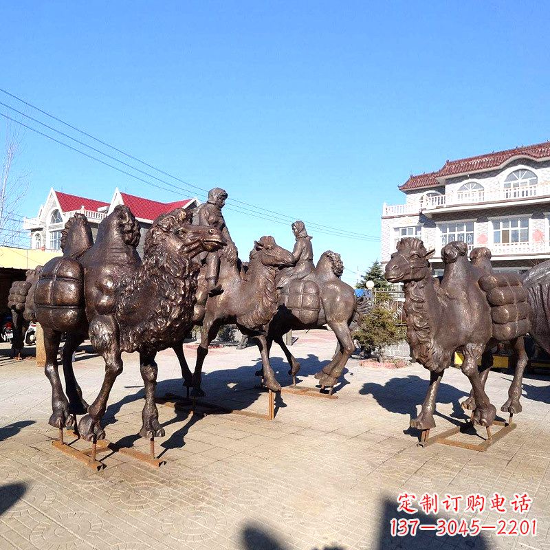 张家口茶马古道骆驼队