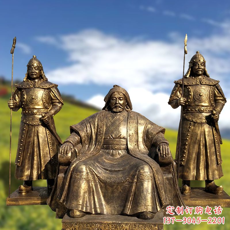 张家口成吉思汗一座永恒的纪念雕塑