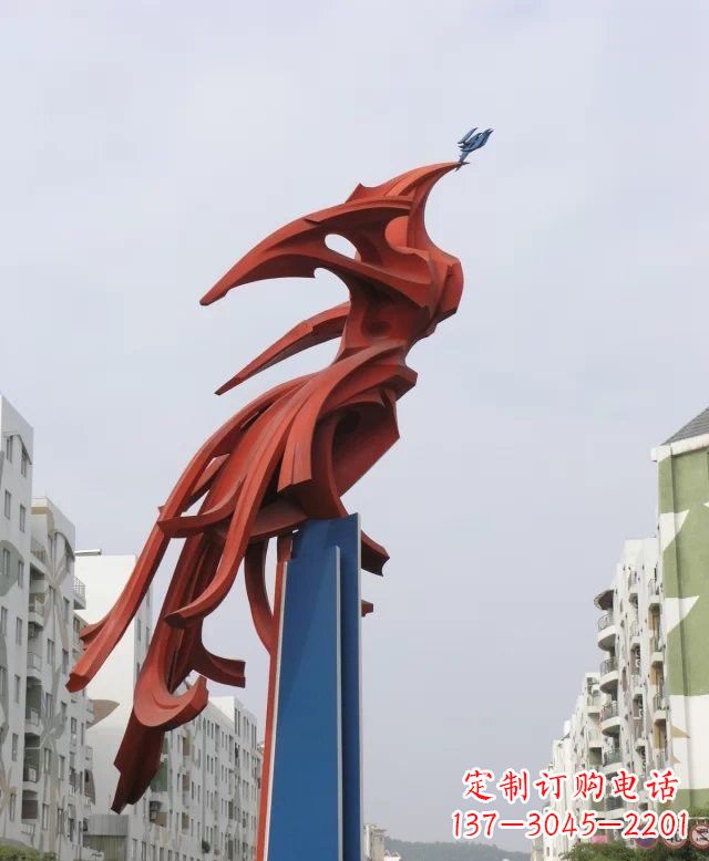 张家口凤凰雕塑传承古老文化的艺术精品