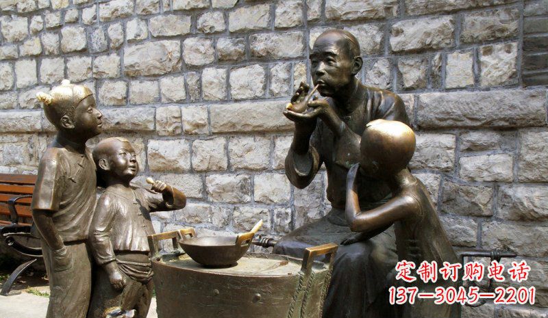 张家口糖果街的精美雕塑