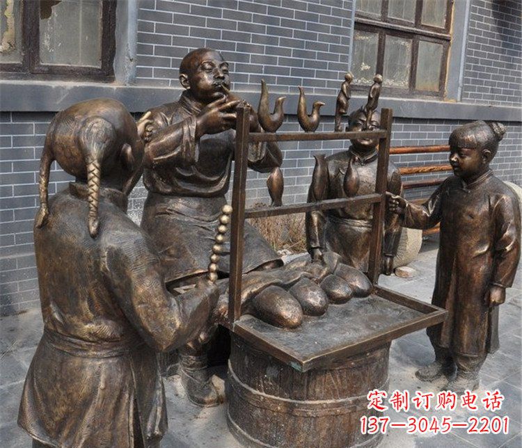张家口糖人雕塑——街边温馨的小情调