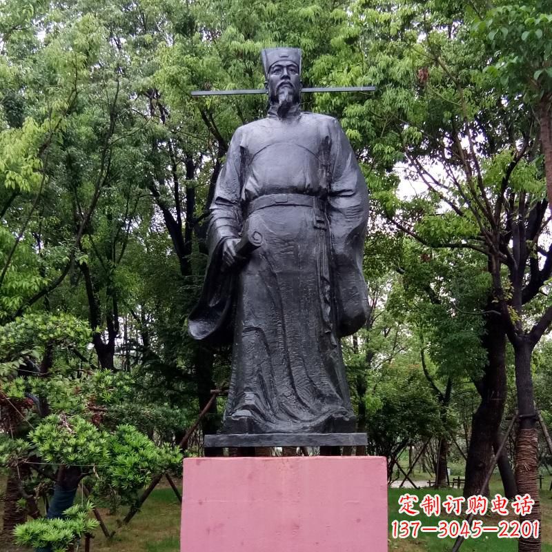 张家口铜雕陶渊明——传承古代文学精髓