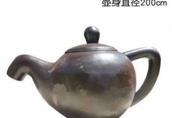 张家口青铜茶壶雕塑——彰显传统文化的艺术精髓