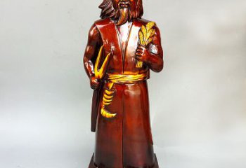 张家口神农氏铜像传承炎帝文化的艺术之作