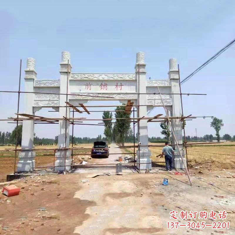 张家口古老传统——牌坊雕塑