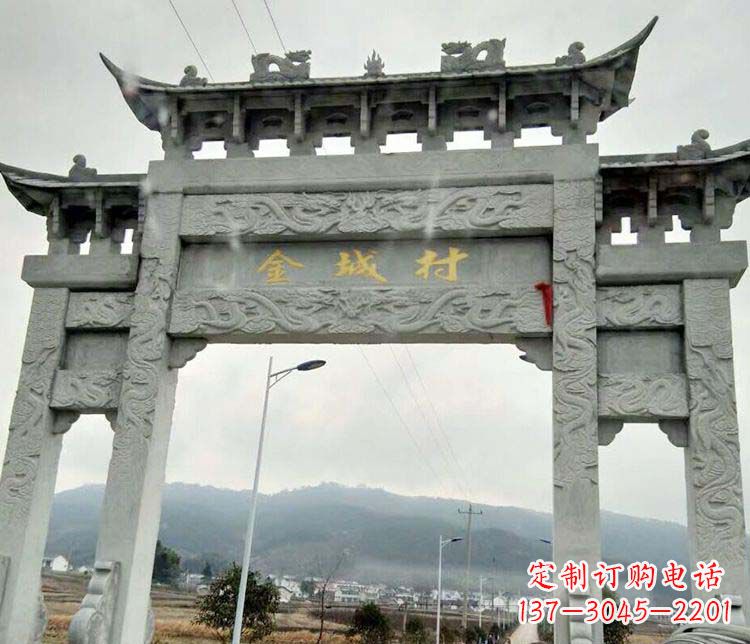 张家口该牌坊雕塑。