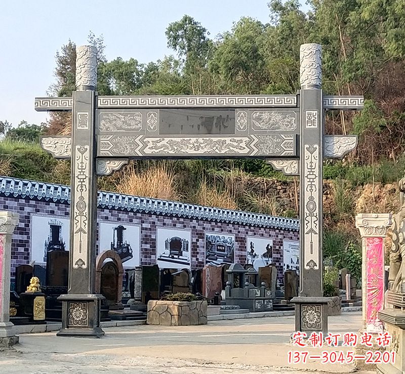 张家口古村牌坊雕塑精湛技艺的经典之作
